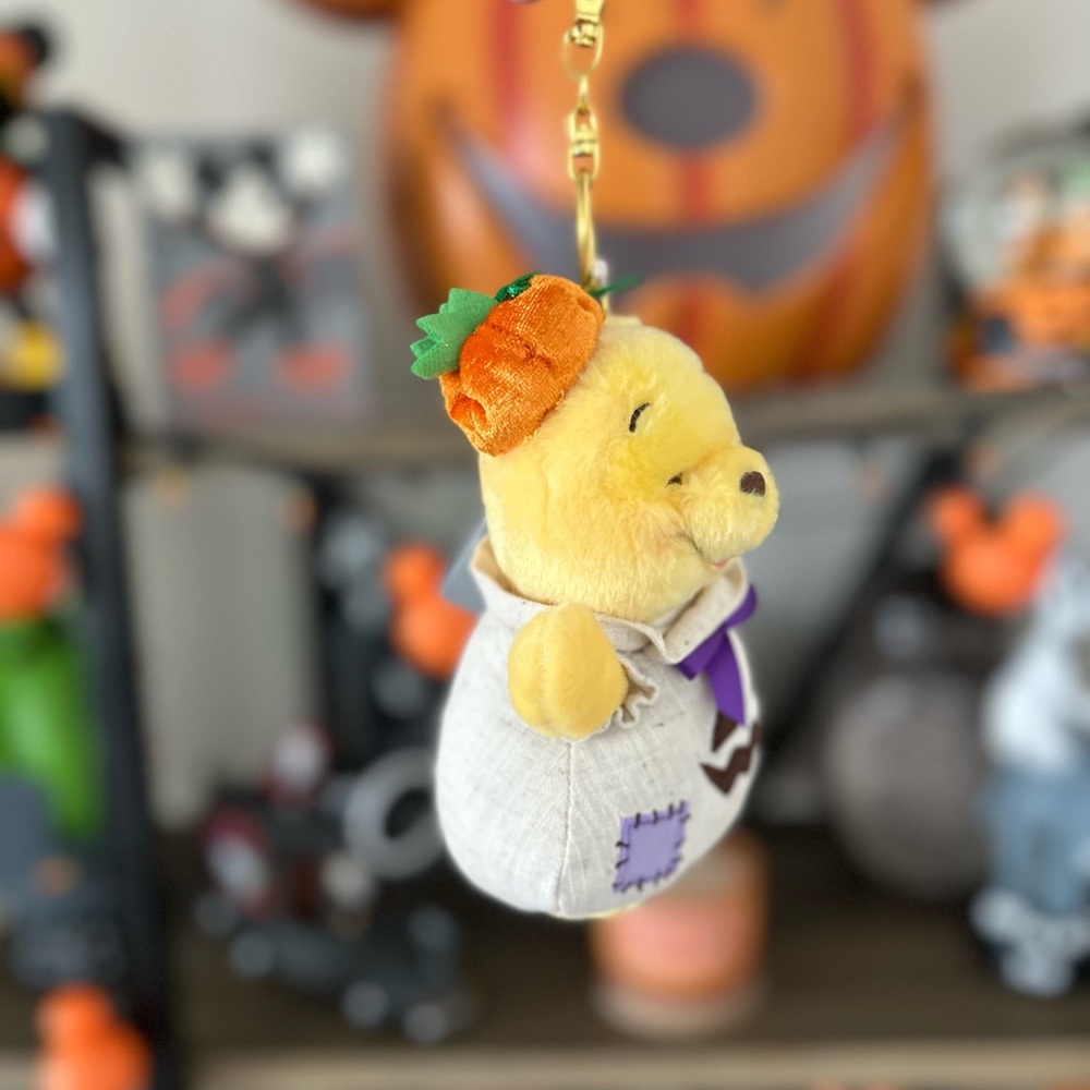 NWT Tokyo Disney Halloween 2025 Winnie the Pooh Candy Costume Plush Keychain - Picture 4 of 5
